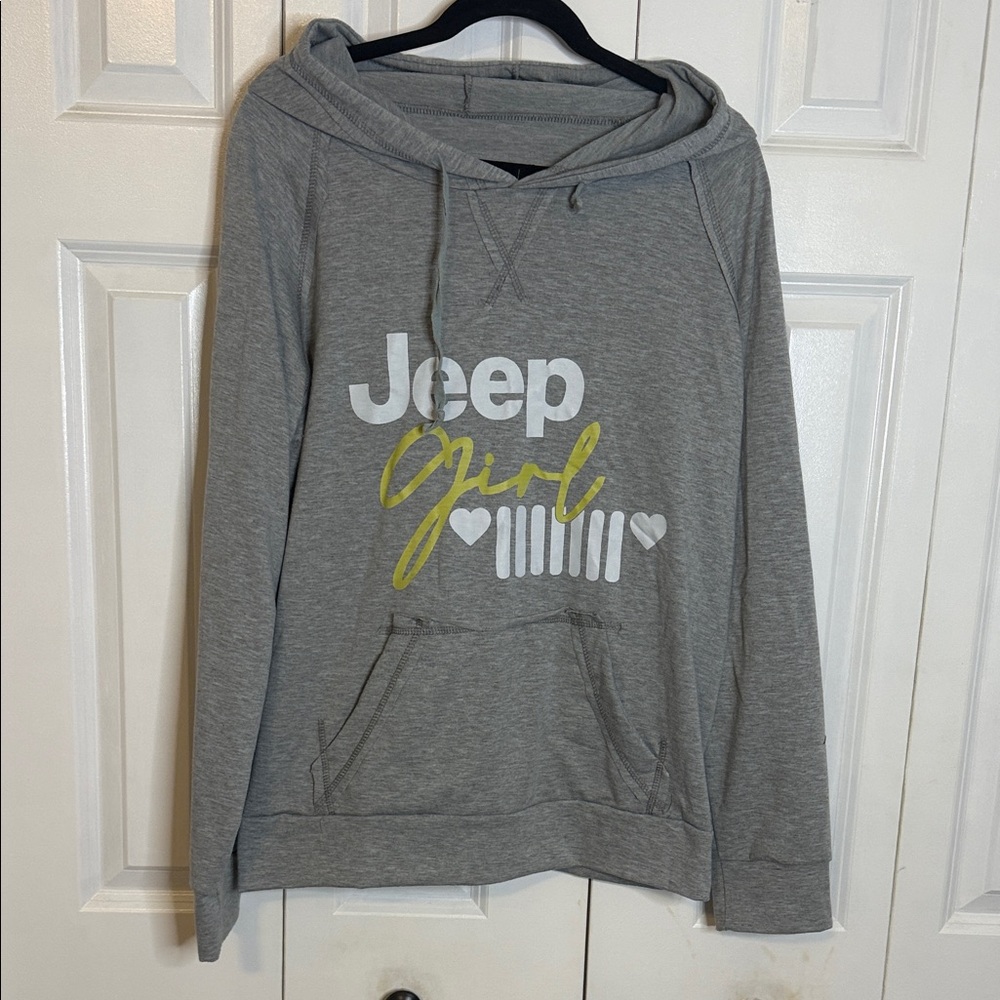 Jeep Gray and Yellow Graphic Hoodie